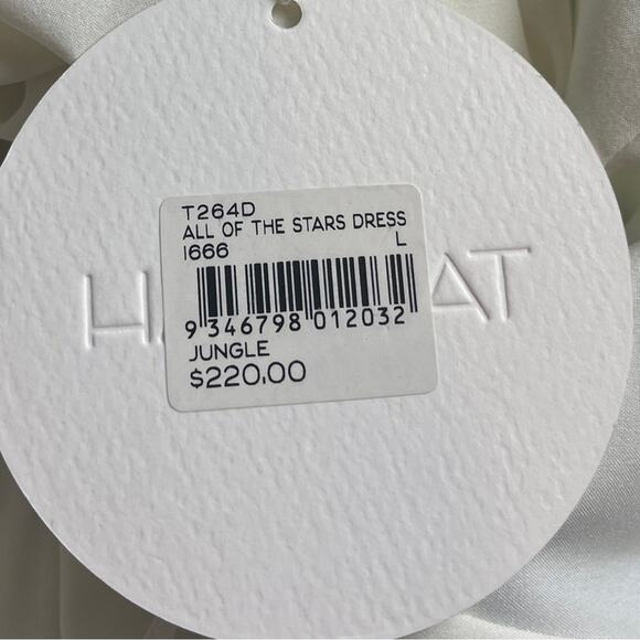 Talulah New Dress Sheath V-neck All of the Stars Jungle Leaf Women’s Size Large - Picture 10 of 11